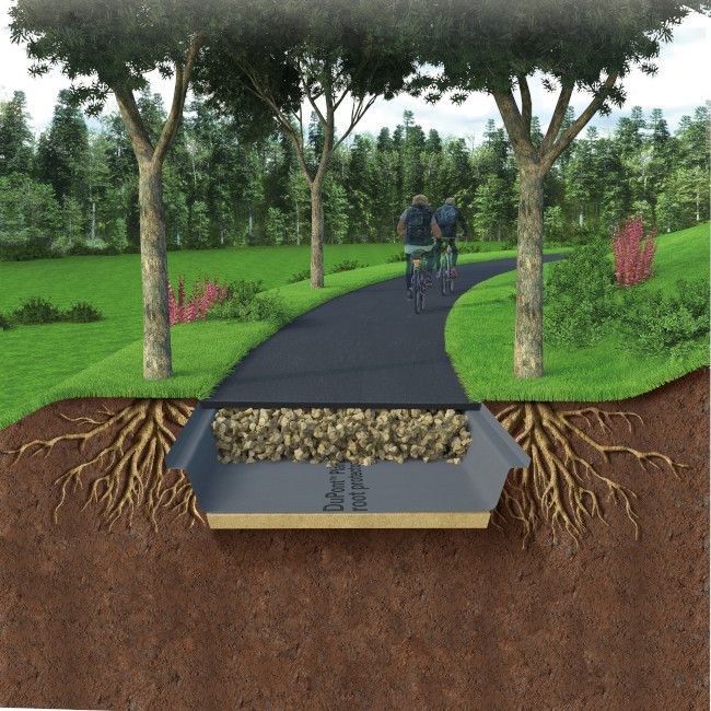 Waterpermeable root barrier Plantex® RootProtector DuPont UK